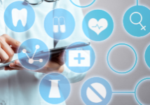 tablet in the hands of doctor showing components of pacs worfklow